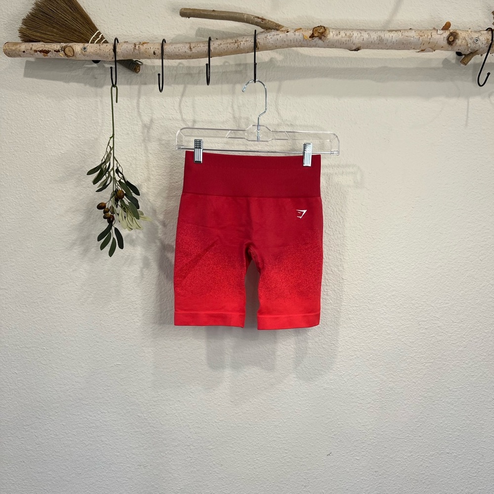 Gymshark Ombré Leggings Red/Pink Size Small